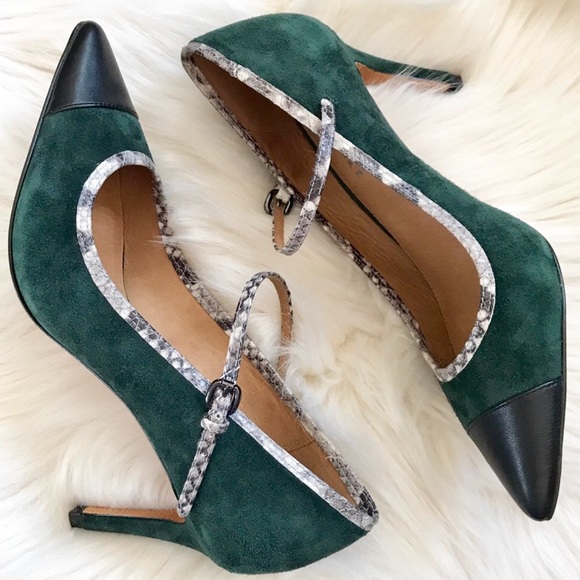 Coach Shoes - Coach Smith Mary Jane Suede Heels